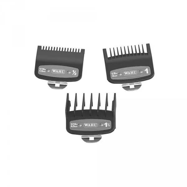 Premium-Friseurkämme WAHL 1,5 mm, 3 mm und 4,5 mm