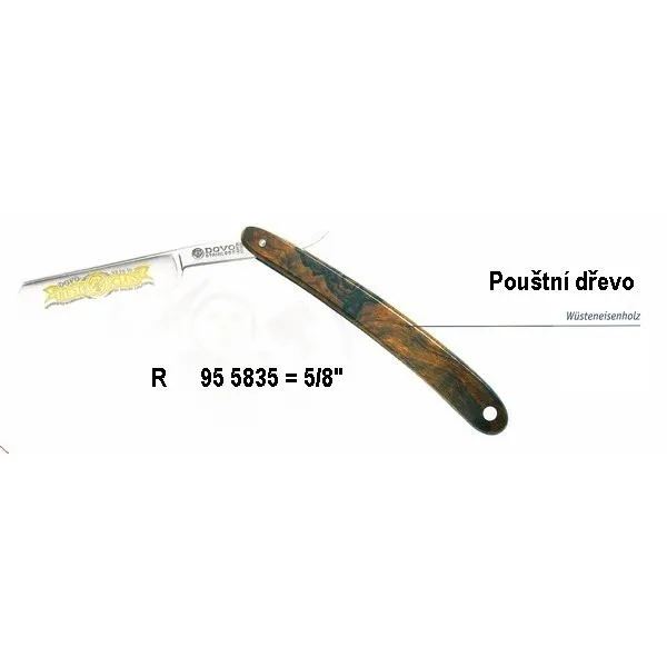 Rasiermesser DOVO Solingen 95 5835 R - Wüstenholz - Bild 2