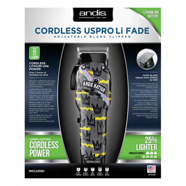 Andis Cordless UsPro Li Fade (Graffiti der Andis Nation) - Bild 4