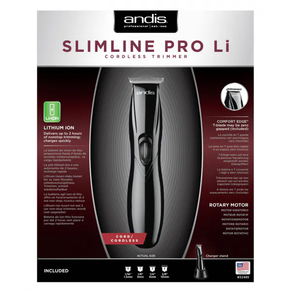 Andis Slimline Pro Li T-Klinge Schwarz - Bild 4