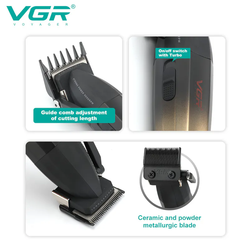 Haarschneidemaschine VGR VOYAGER V-003C Salon Series – gold - Bild 3