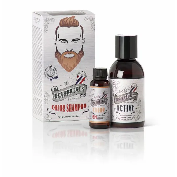 Beardburys Hair &amp; Beard Coloring Shampoo - Hellbraun - Bild 1