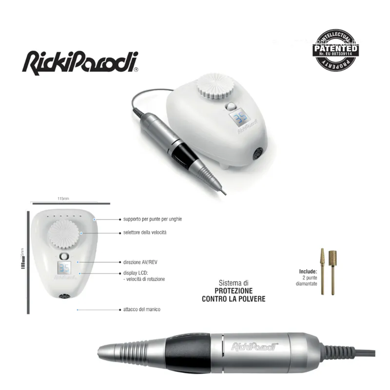 Elektrische Nagelfräse RICKI PARODI Digital Pro Plus - Bild 4