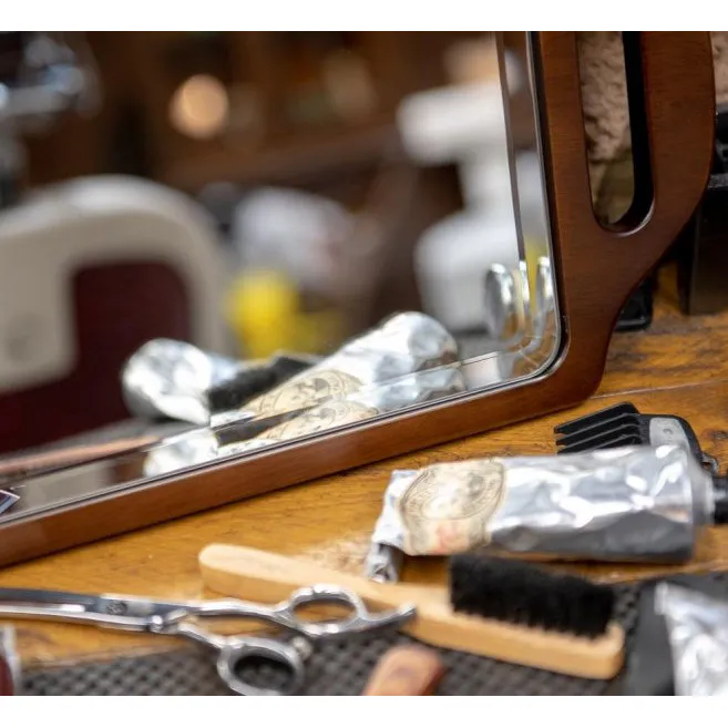 Zweihand-Holzspiegel für Friseure - Bild 2